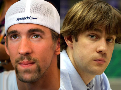Michael Phelps, John Krasinski Michael Phelps, John Krasinski